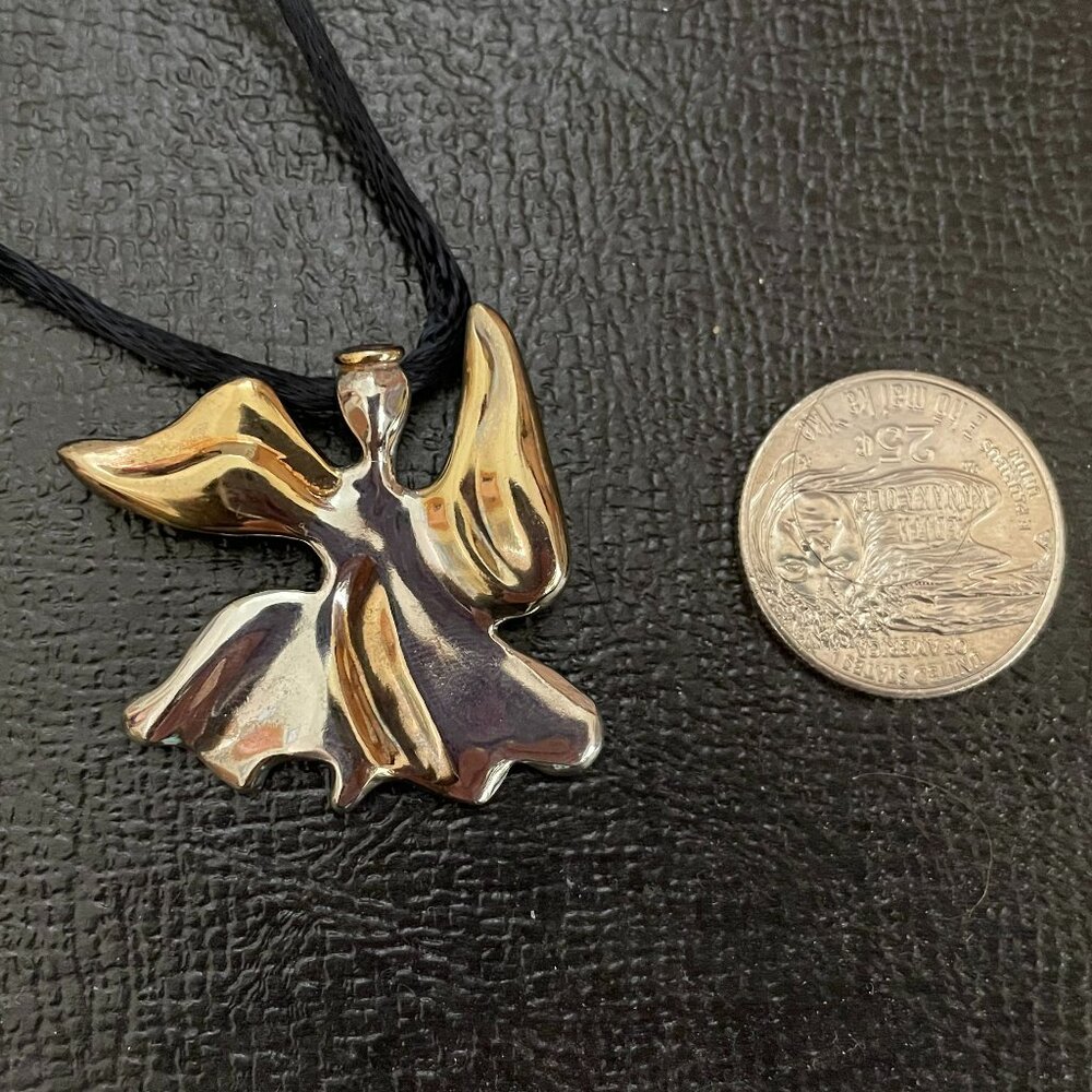 Vintage sterling silver angel charm/pin